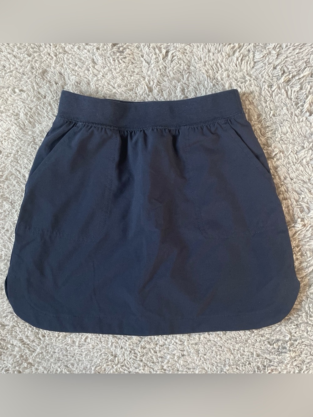 Izod Girls School Uniform Skirt Athletic Skort Pull On Navy Blue Size 7